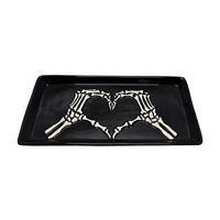 Halloween Skeleton Heart Sign Serving Tray