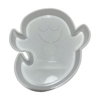 Halloween White Plastic Plate