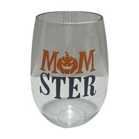 Plastic Momster Stemless Wine, 21 oz