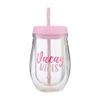 Vacay Vibe Wine Tumbler, 12 oz