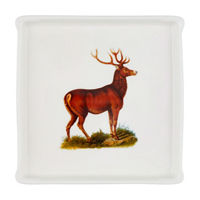 Holly Williams Fall Printed Deer Trinket Tray Décor,
