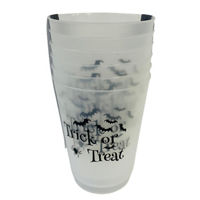 Halloween Bats Trick or Treat Plastic 16 oz cup, 6 count