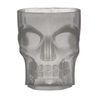 Halloween Gray Skull Shaped Plastic Cup