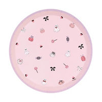 Bootiful Pink Low-Profile Paper Plates, 9.25 in, 8 ct