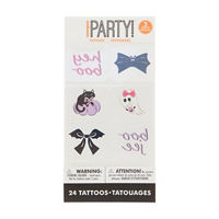 Halloween Unique Party! Boo Tattoos, 24 pk