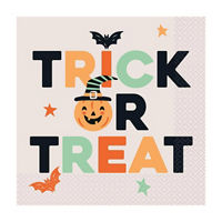 All Treats, No Tricks JUVI "Trick or Treat" Lunch Napkins, 16 ct