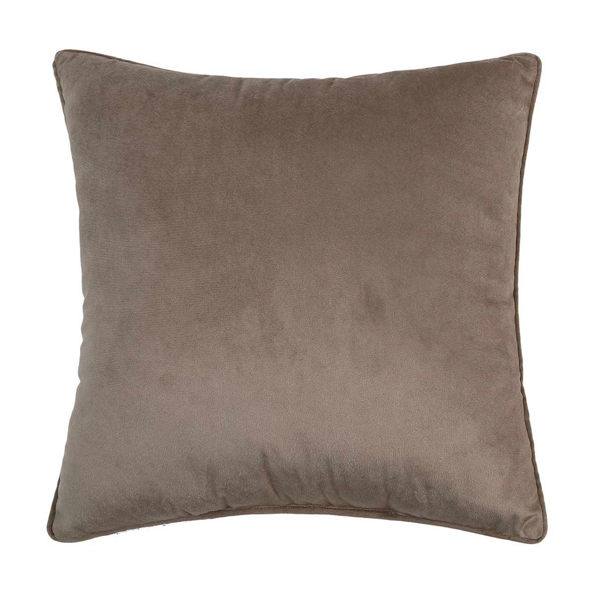 Taupe Velvet Pillow