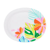 Summer Luau Oval Paper Plate, 8 ct