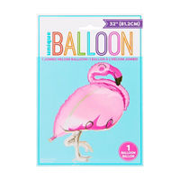 Summer Unique Flamingo Balloon, 32 in