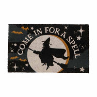Halloween 'Come In for A Spell' Print Doormat