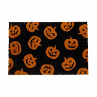 Halloween Jack-O-Lantern Print Doormat