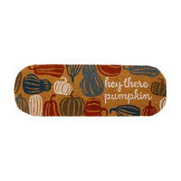 Harvest Hey There Pumpkin Doormat, 10 in x 30 in