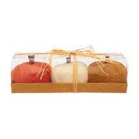 Harvest Felt Pumpkin Set, 3 pk