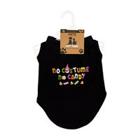 No Comment Pets Collection Halloween 'No Costume No Candy' Pet Tank Tee, X-Large