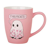 Holly Williams Pink Cute Ghost Mug, 20 oz
