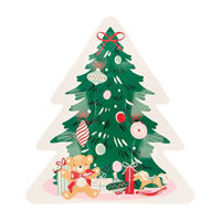 Christmas Tree-Shaped Plates, 8 ct