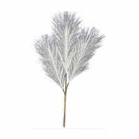 Christmas Artificial White Pampas Grass Pick, 15 in