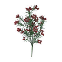 Christmas Artificial Red Frosted Berry Bush, 23 in