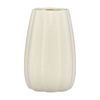 Harvest Cream Ceramic Vase, Short