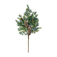 Christmas Blue Cypress Pick, 19 in