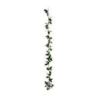 Christmas Decorative White Poinsettia Garland