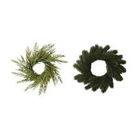 Christmas Greenery Wreath, 12 in, Assorted