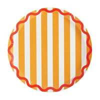 Italian Eats Stripes Shallow Plates, 9.25 in, 8 ct