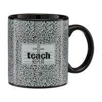 "Coffee Teach Repeat" Ceramic Mug, 16 in