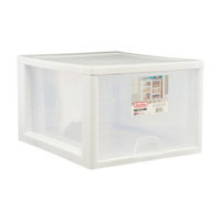 Sterilite Large White & Clear 27 Quart Stacking Drawer