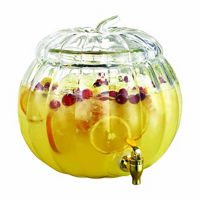 Glass Pumpkin Beverage Dispenser, 2 gal