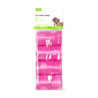 ugoo Pink Strawberry Scented Pet Waste Bags, 4 Rolls