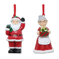 Christmas Resin Tree Ornament, 2 Assorted Styles