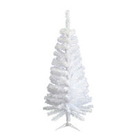 Christmas Artificial White Tree, 4 ft