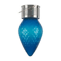 Holiday Style Solar Hanging Bulb, 4 Assorted Colors