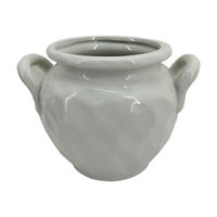 Gray 2-Handle Ceramic Pot