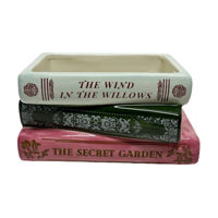 Fantasy Book Stack Ceramic Vase