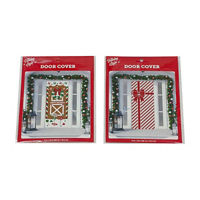 Holiday Style Door Cover, 72x30 in, 2 Assorted Designs