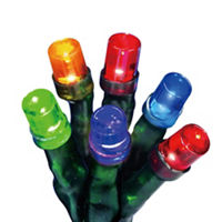 Holiday Style LED Multicolor Solar String Lights, 14.18 ft, 50 ct
