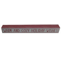Christmas 'Warm & Cozy Holiday Wishes' Boxtop Tabletop Decor