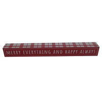 Christmas 'Merry Everything & Happy Always' Boxtop Tabletop Decor