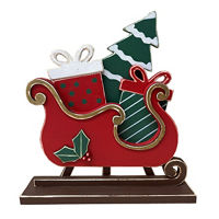 Christmas Wooden Sleigh Decor, 16 in