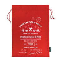 Christmas Red "North Pole Post" Gift Bag