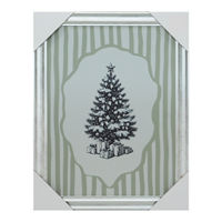 Christmas Tree Framed Canvas Wall Art, 11x14 in