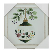 Christmas Ornament Framed Canvas Wall Art, 10x10 in