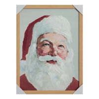 Santa Claus Framed Canvas Wall Art, 18x24 in