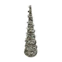 Christmas Green Rattan Tree Decoration, 32 in