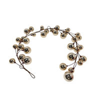 Christmas Gold Ornament Garland, 60 in