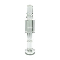 Christmas Glass Nutcracker Tabletop Decor, 15 in