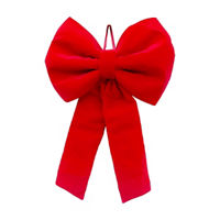 Christmas Red Velvet Bow Decor, X-Large