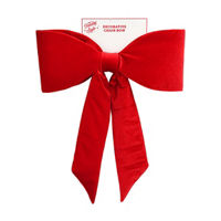 Holiday Style Red Decorative Chair Bow
